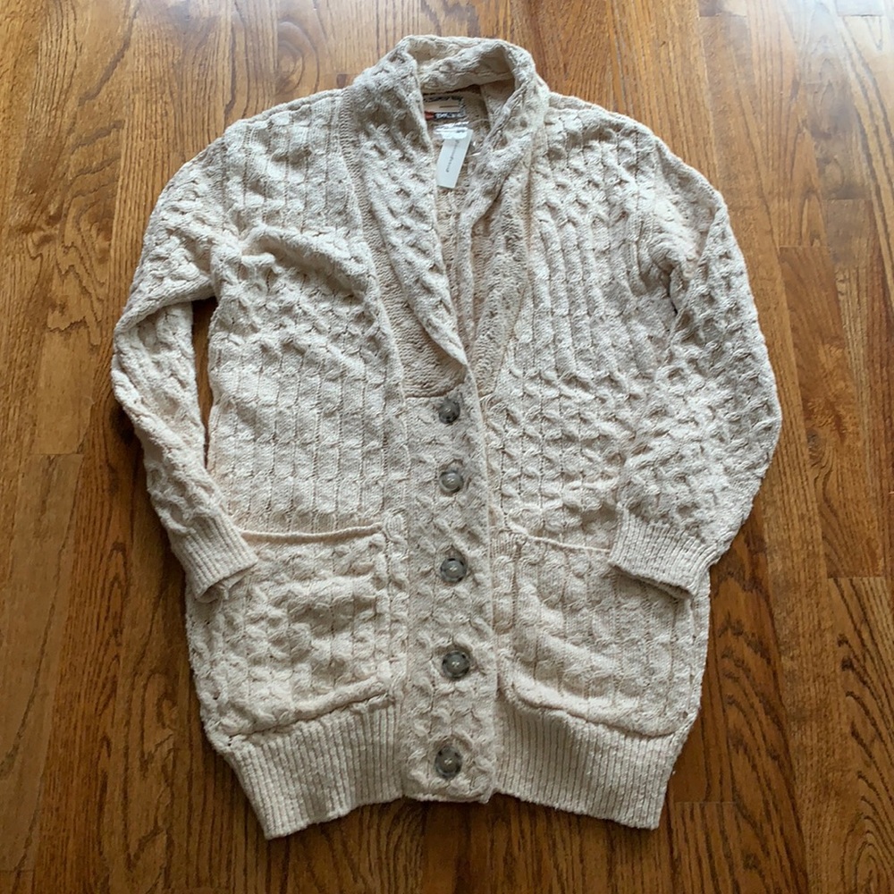 NEW! Anthropologie Pilcro Textured Longline Cardigan - Picture 4 of 9